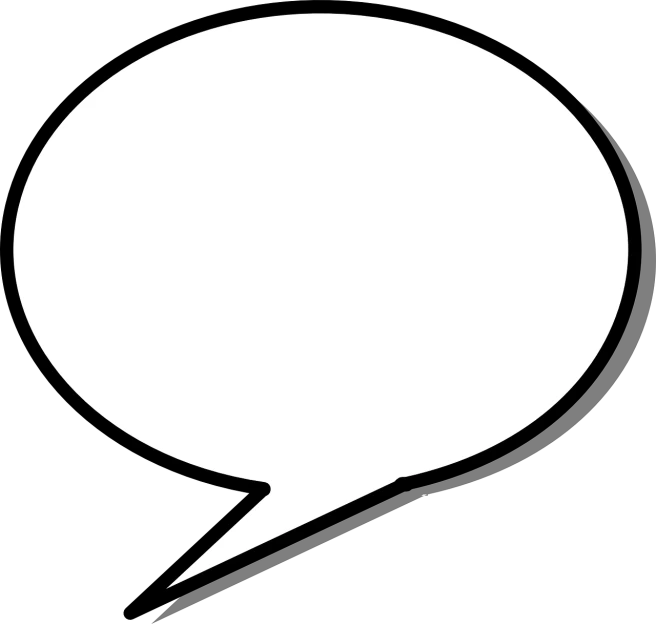 a white speech bubble on a black background, a photo, by Andrei Kolkoutine, trending on pixabay, clipart, balloon, large vertical blank spaces, dialog