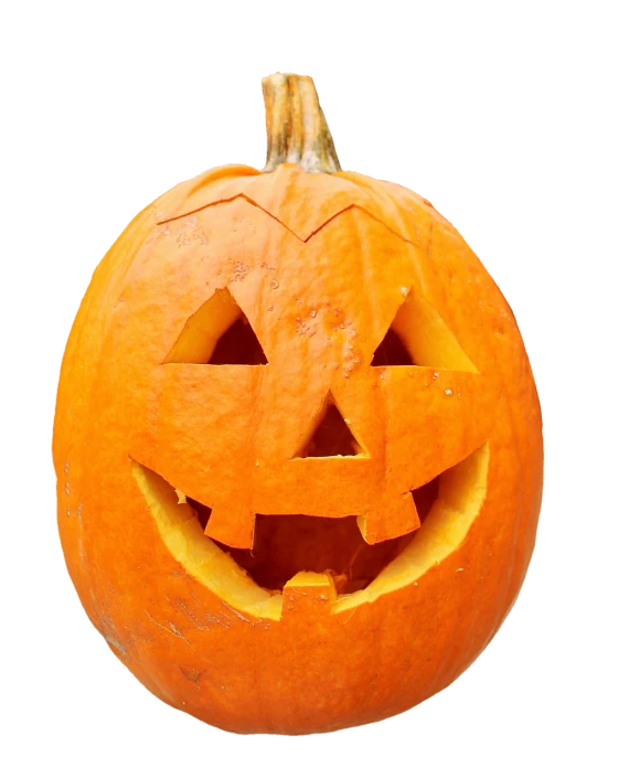 a pumpkin carved into the shape of a jack o lantern, stockphoto, upright, cad, 666