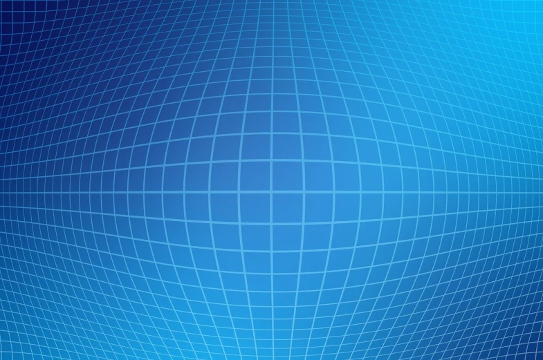 a computer screen with a grid pattern on it, shutterstock, digital art, spherical, deep blue background, dolman, thick lines highly detailed