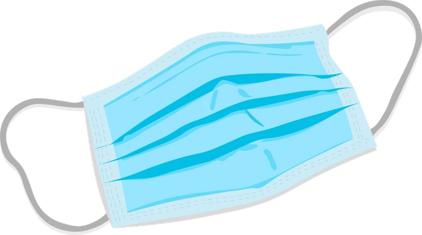 a surgical mask on a black background, a digital rendering, pixabay, sōsaku hanga, light-blue, isolated on white background, surgical iv bag, zoomed in