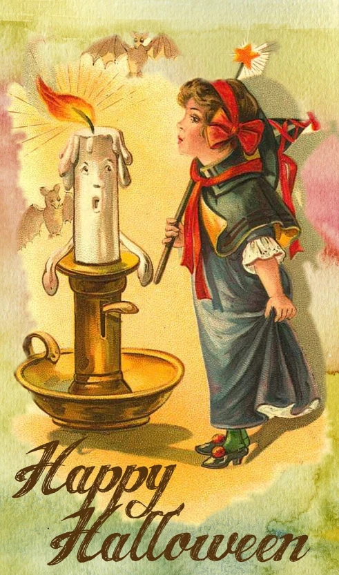 a little girl standing next to a water fountain, a storybook illustration, shutterstock, art nouveau, candle dripping white wax, 1 8 0 0 s vintage, on a candle holder, smug expression