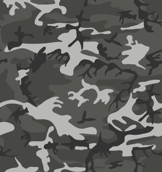 a close up of a camouflage pattern, a cartoon, inspired by Aaron Douglas, minimalism, matte gray background, 1128x191 resolution, various colors, monochrome color