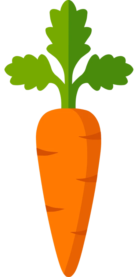 a carrot with a green leaf sticking out of it, concept art, inspired by Masamitsu Ōta, trending on pixabay, hurufiyya, pixel art animation, on a flat color black background, rustic yet enormous scp (secure, straw