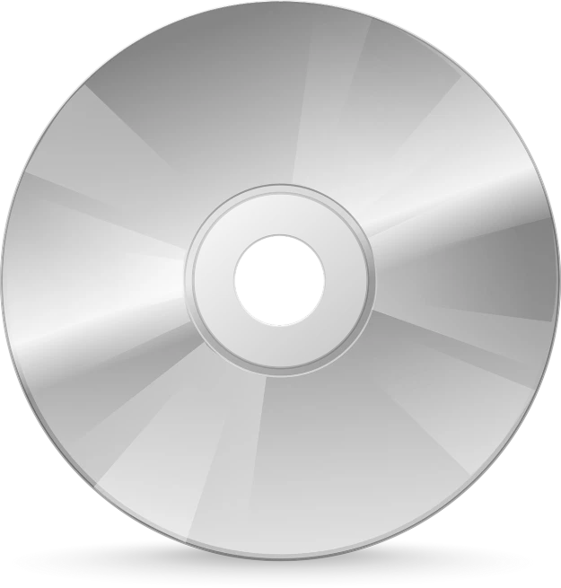 a silver disc on a black background, an album cover, pixabay, computer art, black and white vector, dvd cover, hd picture, amusing
