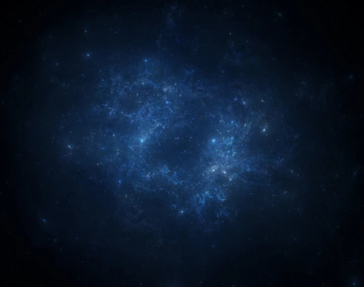 a close up of a galaxy with a black background, digital art, dark blue atmosphere, star(sky) starry_sky, fractal sky, dark scifi