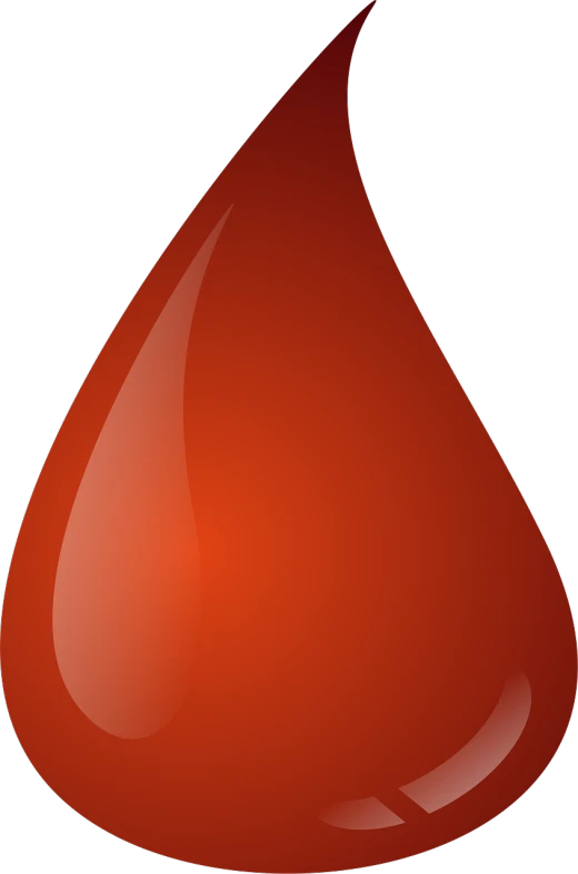 a drop of blood on a black background, a screenshot, pixabay, hurufiyya, clean cel shaded vector art, red cap, avatar image, closeup!!!!!!