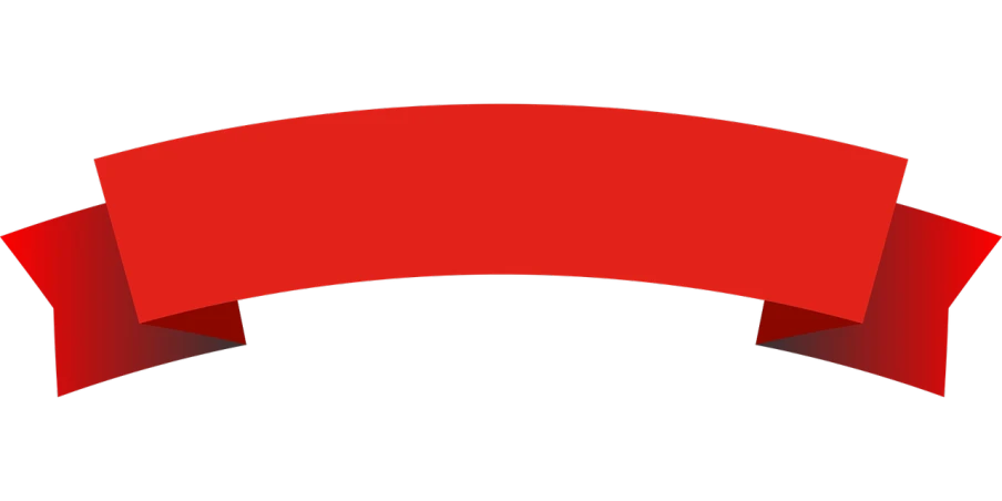 a red ribbon on a black background, inspired by Slava Raškaj, opaque visor, bezier curve, no - text no - logo, straight dark outline