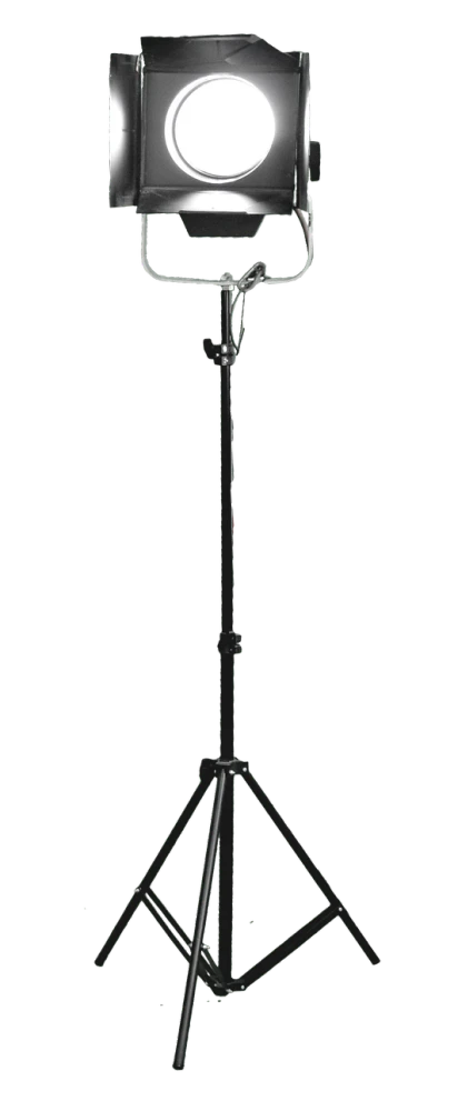 a close up of a light on a tripod, a digital rendering, zbrush central, very tall and slender, solid black #000000 background, musical instrument, listing image