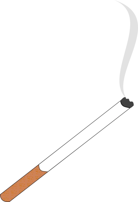 a cigarette with a lighter sticking out of it, a digital rendering, postminimalism, drawn in microsoft paint, background ( dark _ smokiness ), iphone background, sharp lineart