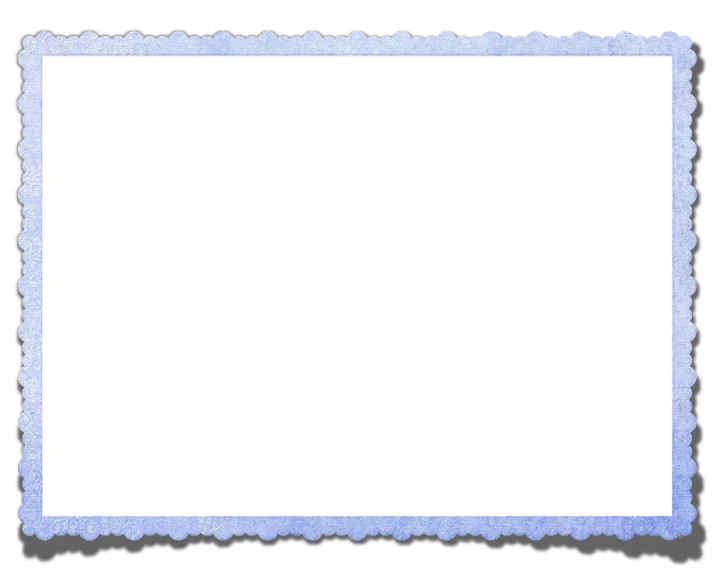 a blue scallop frame on a black background, a digital rendering, by Gusukuma Seihō, flickr, wide long view, stamp, background soft blue, (snow)