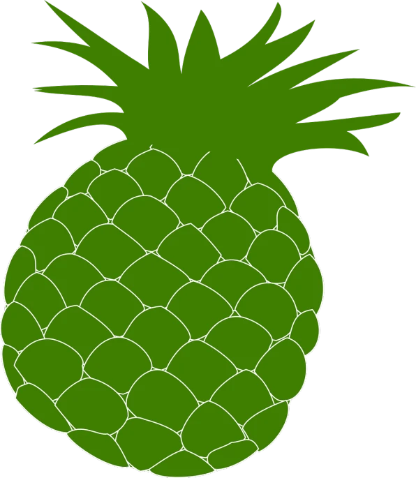 a green pineapple on a black background, inspired by Masamitsu Ōta, pixabay, sōsaku hanga, !!! very coherent!!! vector art, ear, raspberry, stock photo