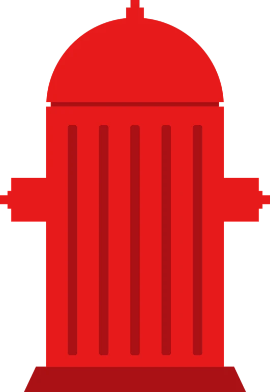 a red fire hydrant on a black background, inspired by Heinz Anger, reddit, trash can, judge dredd, vectorized, zoomed in