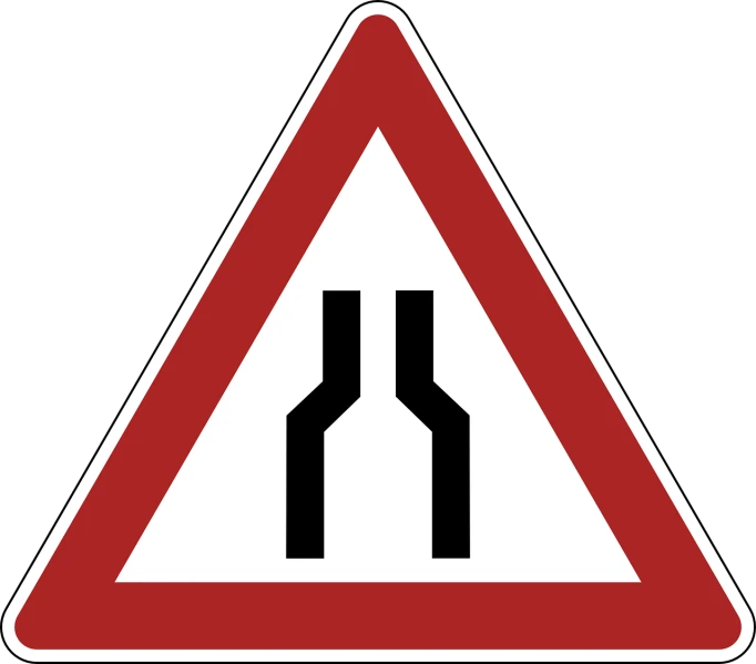 a red and white road sign on a black background, by Jan Dirksz Both, tumblr, optical illusion, chimneys, sri lanka, symmetric detailed, trenches