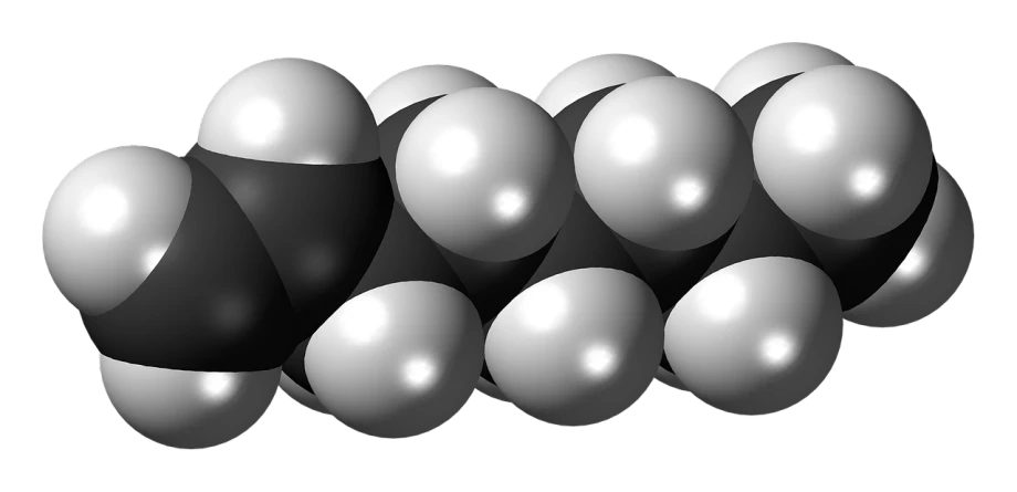 a black and white photo of a bunch of balloons, a raytraced image, inspired by Pedro Álvarez Castelló, classic 3 d model of molecule, o'neill cylinder, wikimedia commons, metal shaded