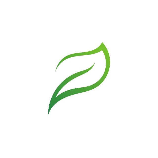 a green leaf logo on a white background, vector art, pexels, environmental art, side view, zoom shot, high quality illustration, dual tone