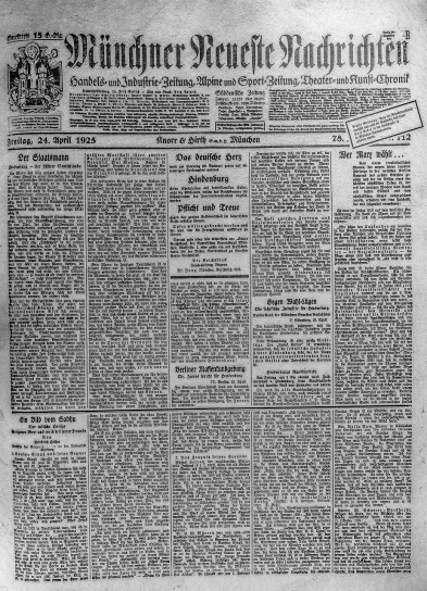 a black and white photo of a newspaper, by Jakob Häne, reddit, berlin secession, front side view full sheet, year 2134, overview, old picture