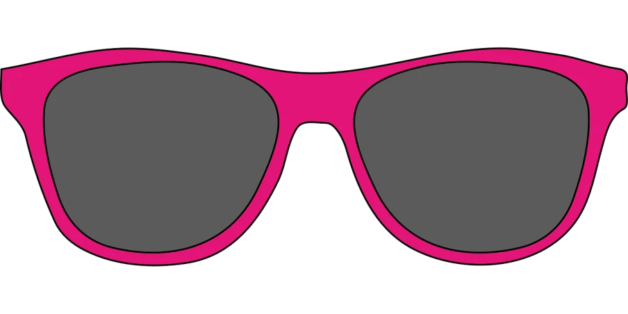 a pair of pink sunglasses on a black background, pixabay, pop art, cell shading. buy now! ( rb 6 s, student, magenta and gray, isolated on white background