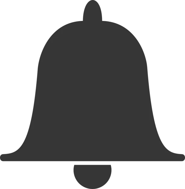 a bell on a black background, a diagram, pixabay, dark grey, discord profile picture, template, family photo