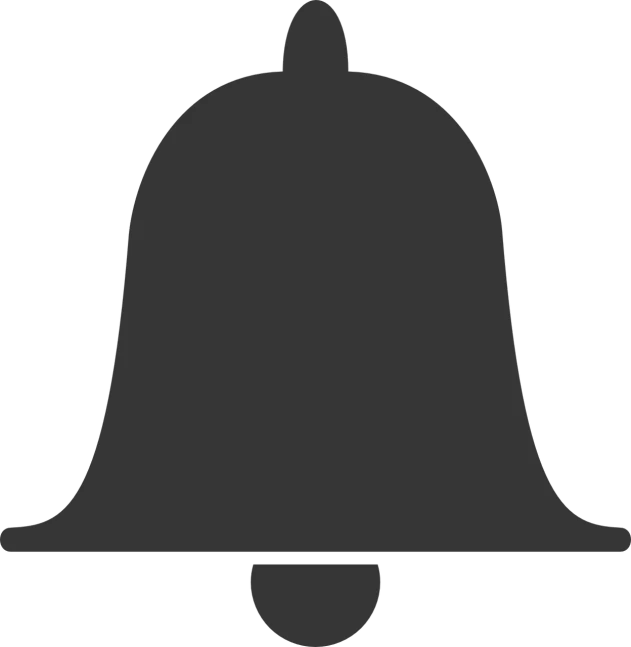 a bell on a black background, a diagram, pixabay, dark grey, discord profile picture, template, family photo