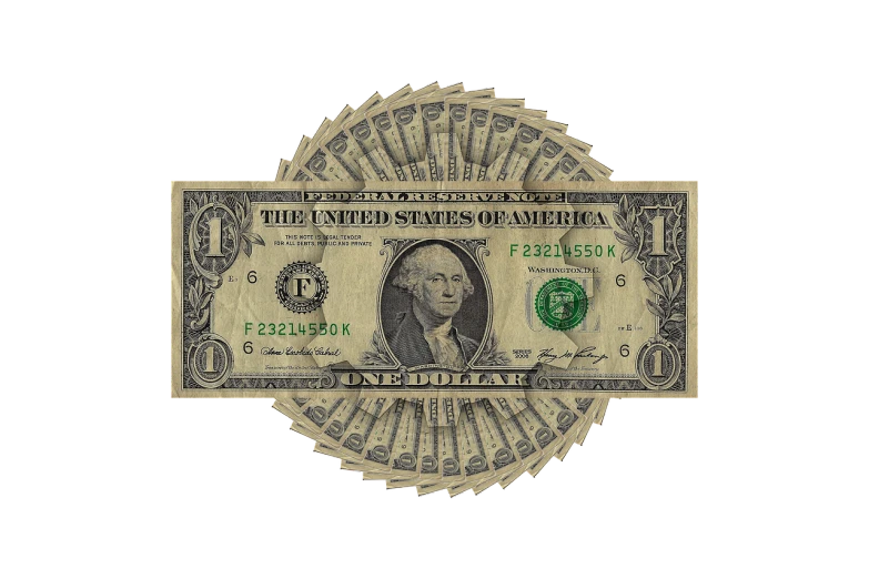 a close up of a dollar bill on a black background, a digital rendering, high detail product photo, high res photo, pose 1 of 1 6, piles of money
