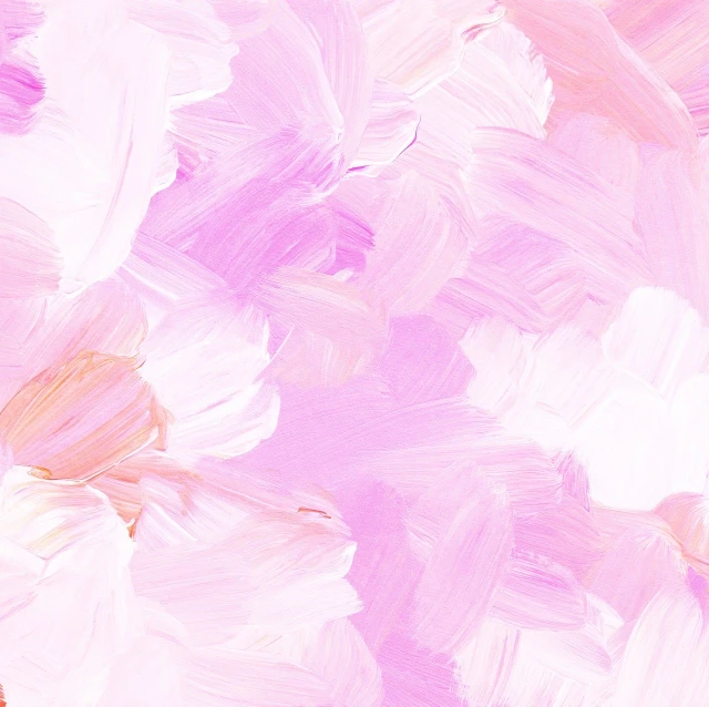 a close up of a painting of flowers, a digital painting, inspired by Yanjun Cheng, abstract art, petal pink gradient scheme, beautiful brush stroke rendering, mobile wallpaper, light pink tonalities