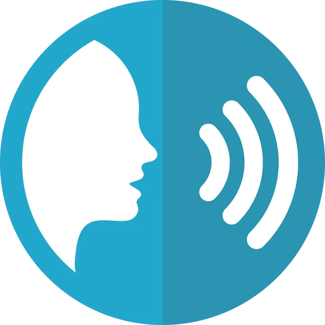 a woman's profile with sound waves coming out of her mouth, pixabay, mingei, wifi icon, smooth oval head, caretaker, language