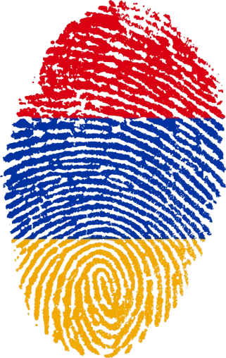 a fingerprint with the colors of the flag of colombia, by Edward Avedisian, stuckism, city of armenia quindio, high quality image”, ukrainian, feature