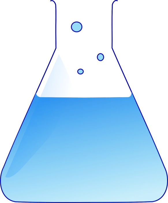 a flask filled with blue liquid on a black background, an illustration of, inspired by Patrick Caulfield, pixabay, conceptual art, bottom view, in laboratory, dayglo blue, blue backgroung