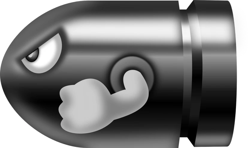 a black and white emoticor with a thumbs up, a raytraced image, inspired by Luigi Kasimir, deviantart, auto-destructive art, metal gauntlet, hibernation capsule close-up, paranormal flashlight, mario