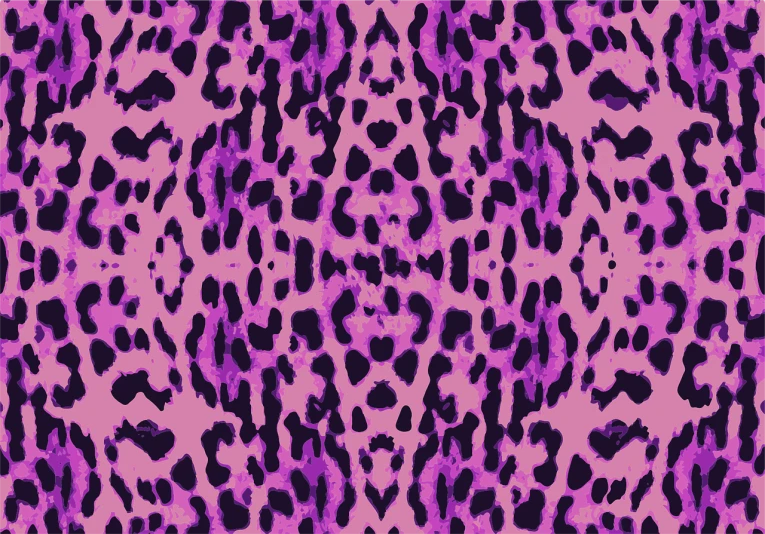 a close up of a purple and black leopard print, a digital rendering, inspired by Dahlov Ipcar, abstract illusionism, retro pink synthwave style, seamless pattern, rorschach test, butter