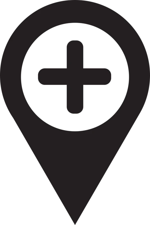 a pin with a plus sign on it, by Attila Meszlenyi, map patreon, dark. no text, orthodox icon, healthcare