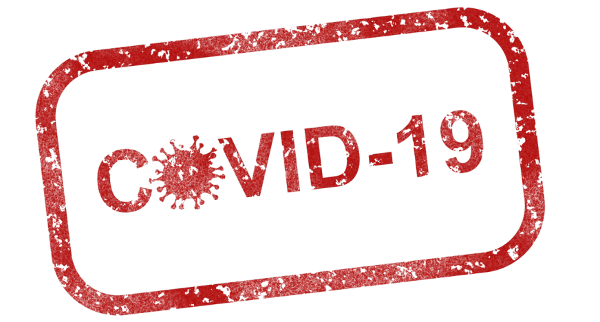 a red rubber stamp that says covidid - 19, pixabay, graffiti, covid, cover corp, black void, david production