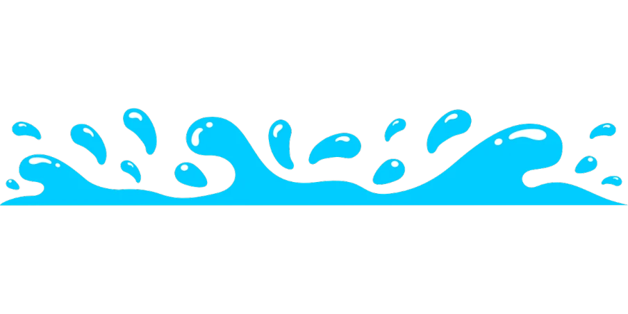 a blue wave of water on a black background, concept art, inspired by Lucio Fontana, reddit, hurufiyya, day of the tentacle style, ( ( dithered ) ), sprites, low quality grainy