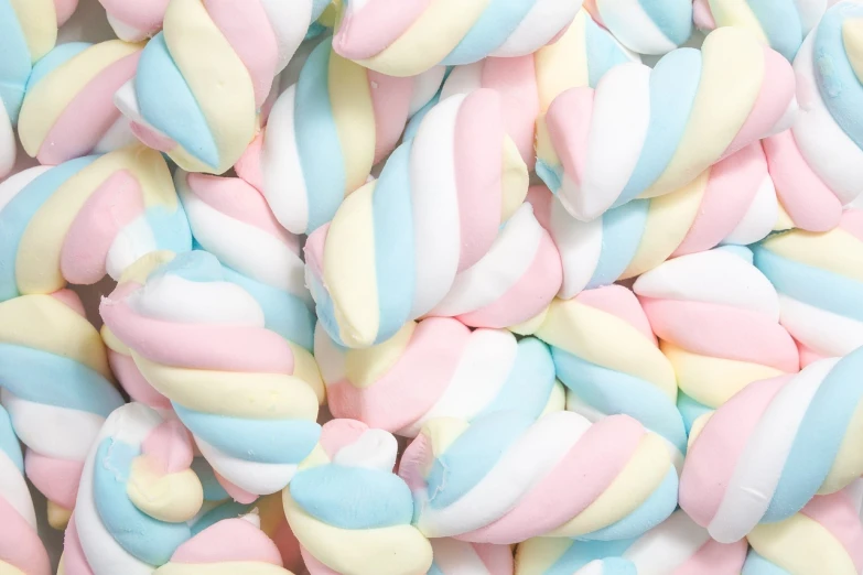 a pile of marshmallows sitting on top of each other, a pastel, tumblr, twirls, twisty, 4 0 9 6, jaw dropping beauty