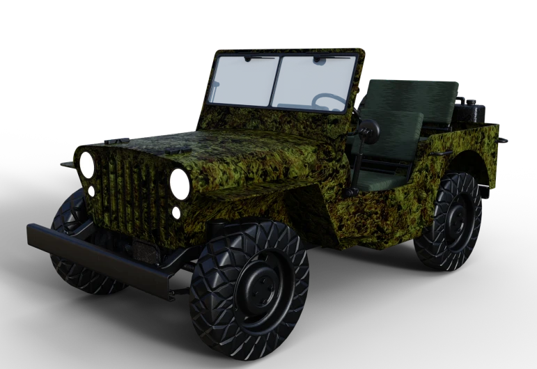 a close up of a military vehicle on a black background, a low poly render, hurufiyya, jungle camo, kids, prototype car, militaristic!!!