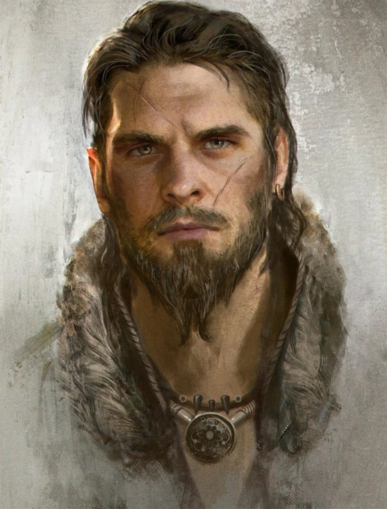 a close up of a man with a beard, a character portrait, Artstation contest winner, portrait of homelander, concept art of single boy, viking shaman, portrait of rugged male ranger