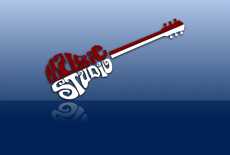a red and white guitar sitting on top of a blue background, by Maurice Esteve, graffiti, vectorized logo style, 2 0 1 0 photo, studio photo, violin