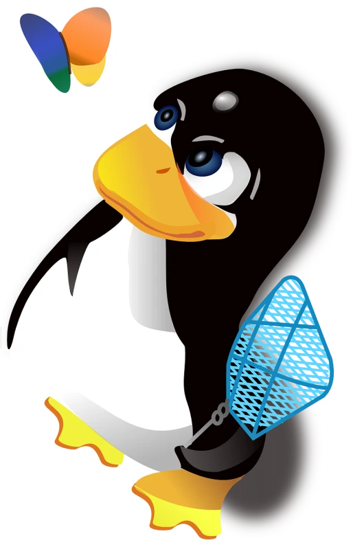 a close up of a penguin with a tennis racket, inspired by Slava Raškaj, shutterstock, net art, linux, vectorial art, fisherman, portlet photo