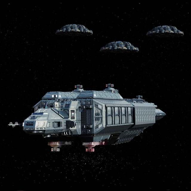 a space ship that is floating in the air, a digital rendering, imperial military, alien capsules, hd star wars photo, battlestar galactica