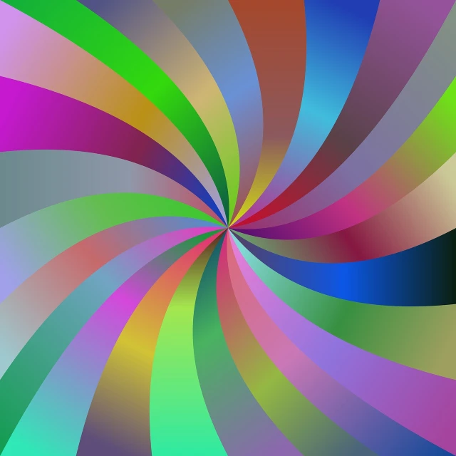 a computer generated image of a colorful swirl, a raytraced image, inspired by Bridget Riley, abstract illusionism, gradient and patterns wallpaper, fan art, colorful dark vector, psychedelic illustration