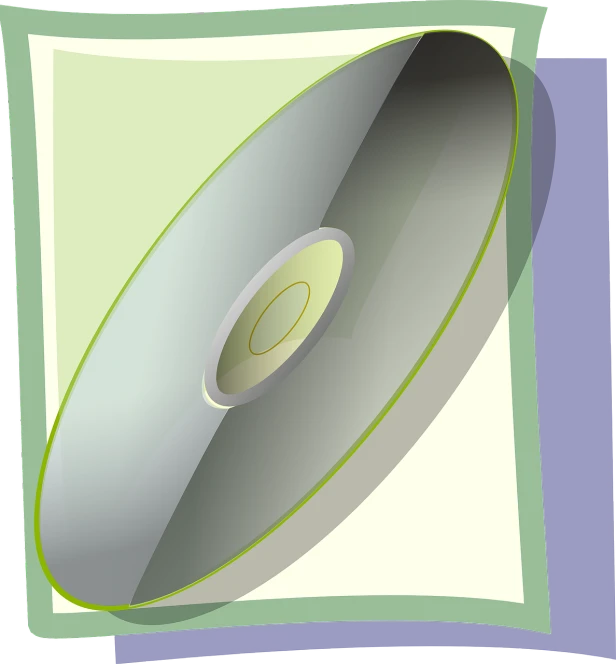 a cd sitting on top of a piece of paper, by Tom Carapic, computer art, wikihow illustration, backlight body, dvd package, greenish tinge