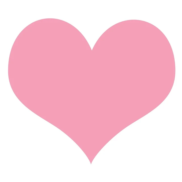 a pink heart on a white background, a picture, by Awataguchi Takamitsu, simplified, back, diverse, without text