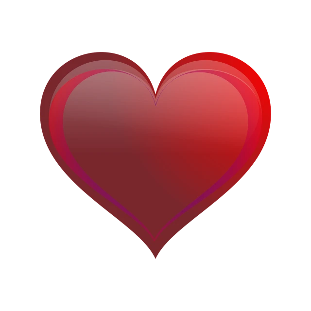 a red heart on a black background, a digital rendering, simple shading, crystal, smooth rounded shapes, slightly colorful