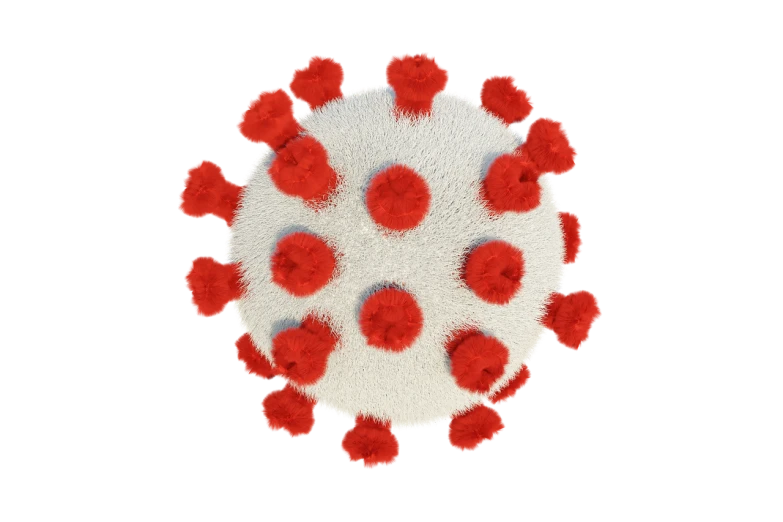 a red and white corona corona corona corona corona corona corona corona corona corona corona corona corona corona, a microscopic photo, by György Rózsahegyi, digital art, coronavirus as a stuffed toy, high - angle view, -h 1024, plague and fever. full body