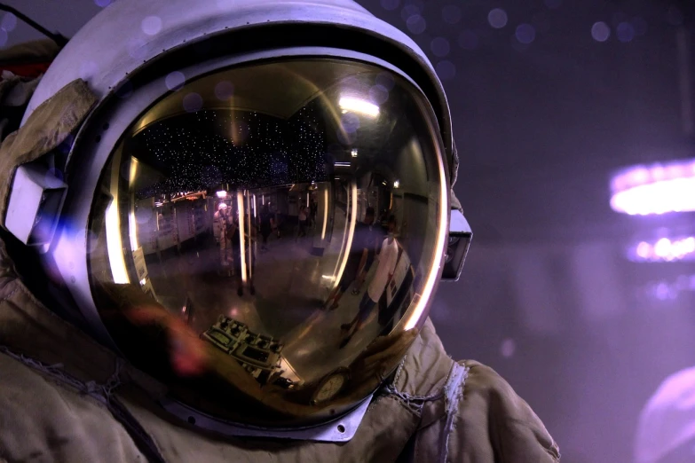 a close up of a person in a space suit, a picture, flickr, space art, reflection of phone in visor, roswell air base, gopro shot, no words 4 k