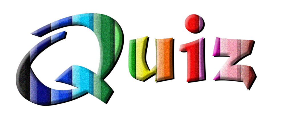 a picture of the word quiz on a black background, inspired by Ei-Q, polycount, cubism, taken in 1 9 9 7, rainbow liquids, drawn in microsoft paint, quilt