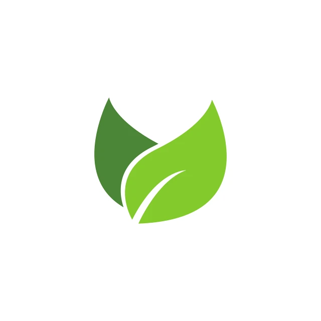 a green leaf logo on a white background, a picture, high quality photos, vectorized, 4k high res, snapchat photo