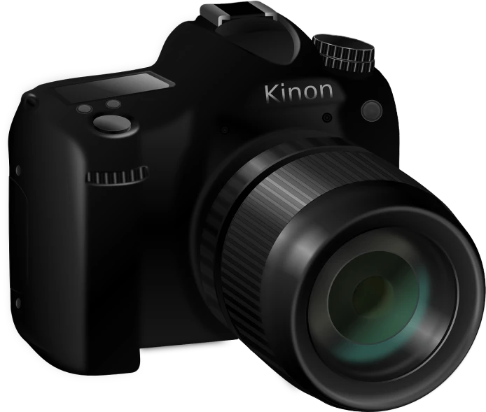 a black digital camera on a white background, a picture, by Nándor Katona, digital art, nikkon, [ realistic photography ], video camera, portrait of a big