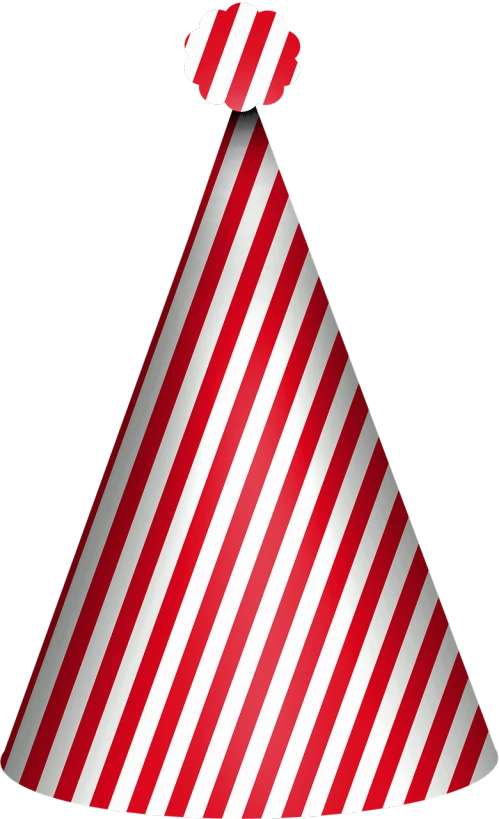 a red and white striped party hat, a raytraced image, by Shinji Aramaki, amoled wallpaper, ultra-detail, cad, pyramid background