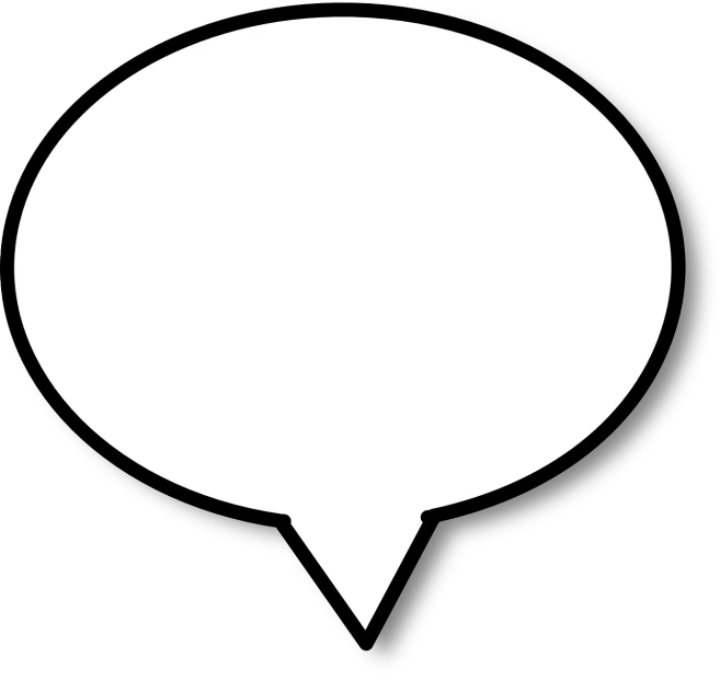 a black and white speech bubble, lineart, by Andrei Kolkoutine, no gradients, smooth oval head, quest marker, clean photo